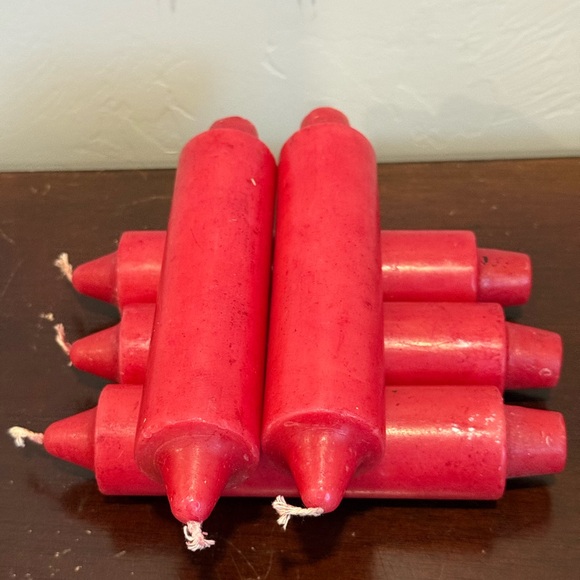 5 brand new PartyLite candles red no box excellent - Picture 7 of 7